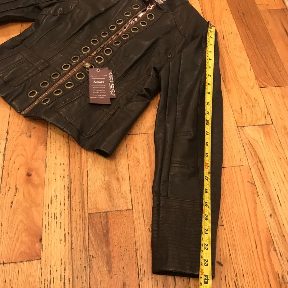 Solitaire Vegan Leather Jacket